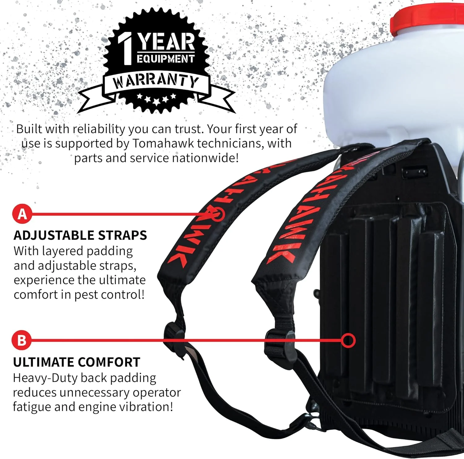 3.7 Gallon 3HP Turbo Boosted TOMAHAWK® Backpack Fogger, Leaf Blower with Pest Control (TMD14) - Image 4