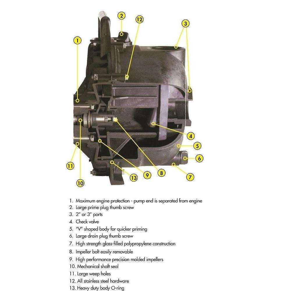 3 Inch Banjo Dewatering Pump Honda GX200 (300PH-6-200.BAN) - Image 6