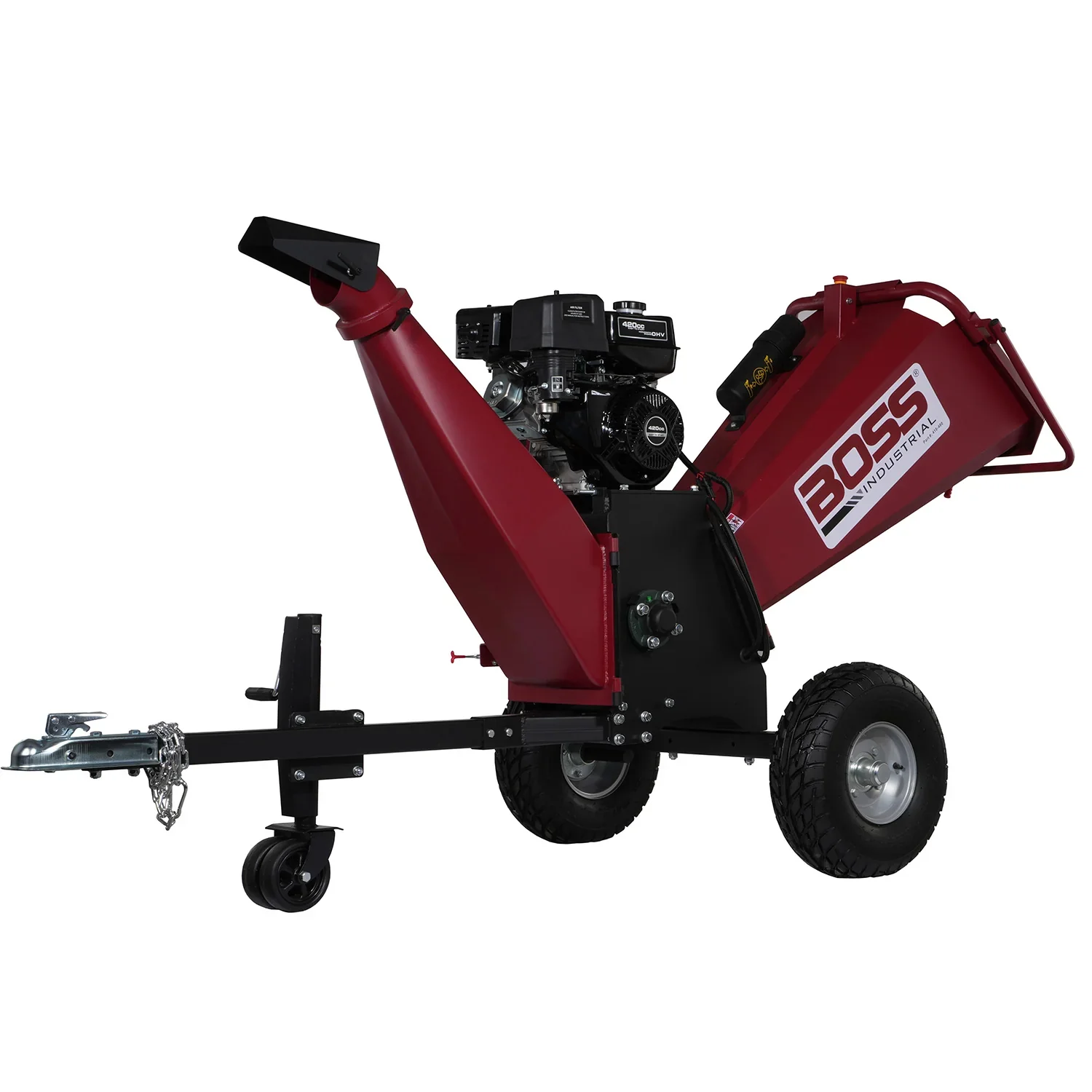 Boss Industrial 6" 14 HP Wood Chipper Shredder with Electric Start (CGR60) - Image 3