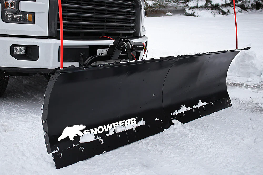 SnowBear 84" x 22" Universal SUV/Truck Mount T-Frame Snow Plow Kit with Winch & Wireless Remote (AVAL8422) - Image 3