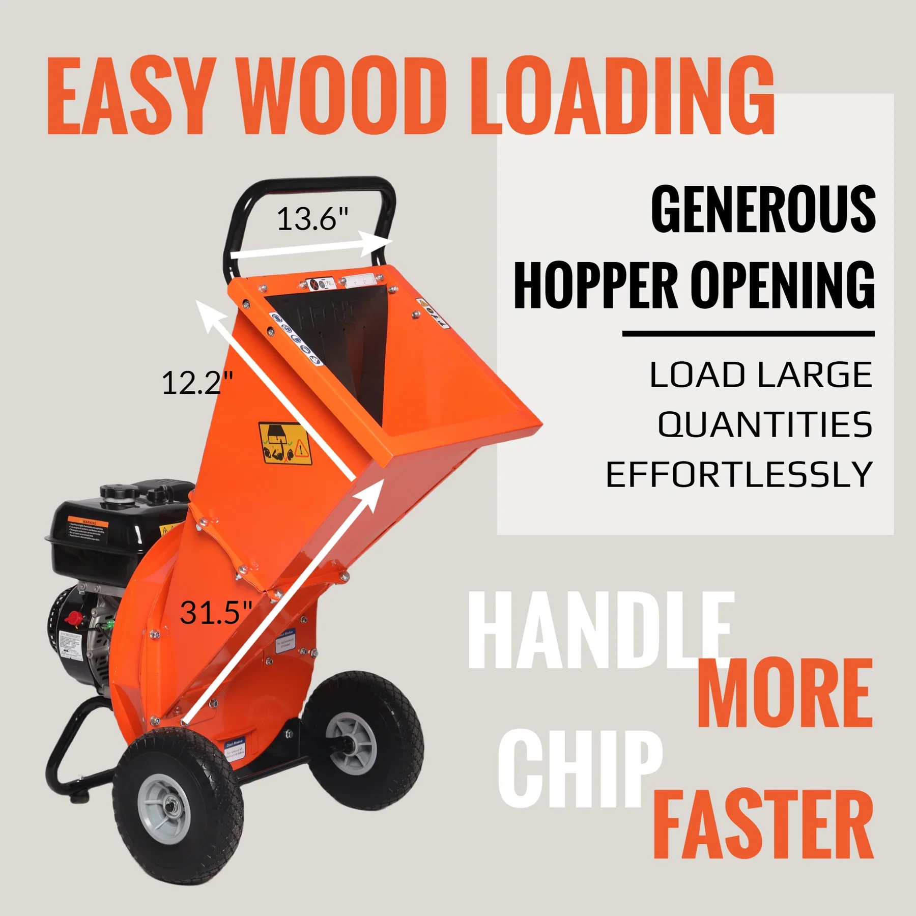 EFCUT Wood Chipper 4" Shredder Mulcher 9 HP 274cc Gas Powered (C40) - Image 4