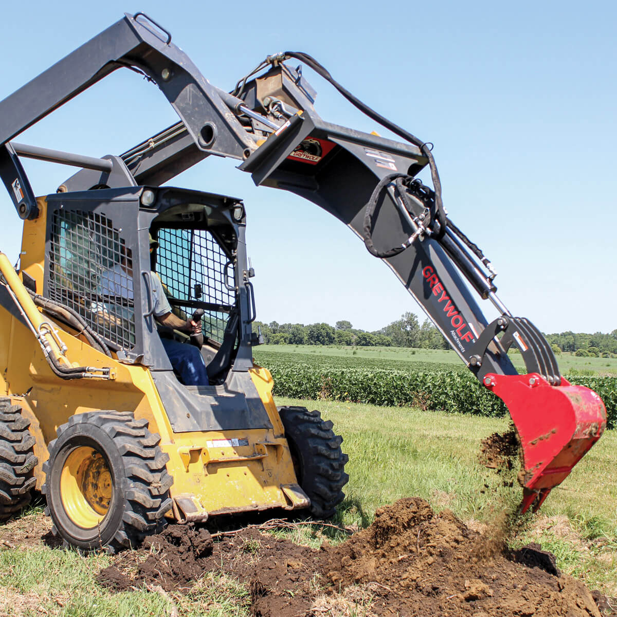 Grey Wolf™ Skid Steer Backhoe Attachment (1065) - Image 4