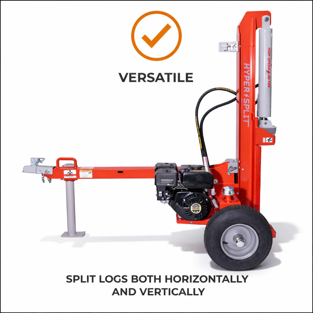 HyperSplit Log Splitter 20 Ton Vertical/Horizontal 7 HP Rato 212cc Engine (33-267) - Image 8