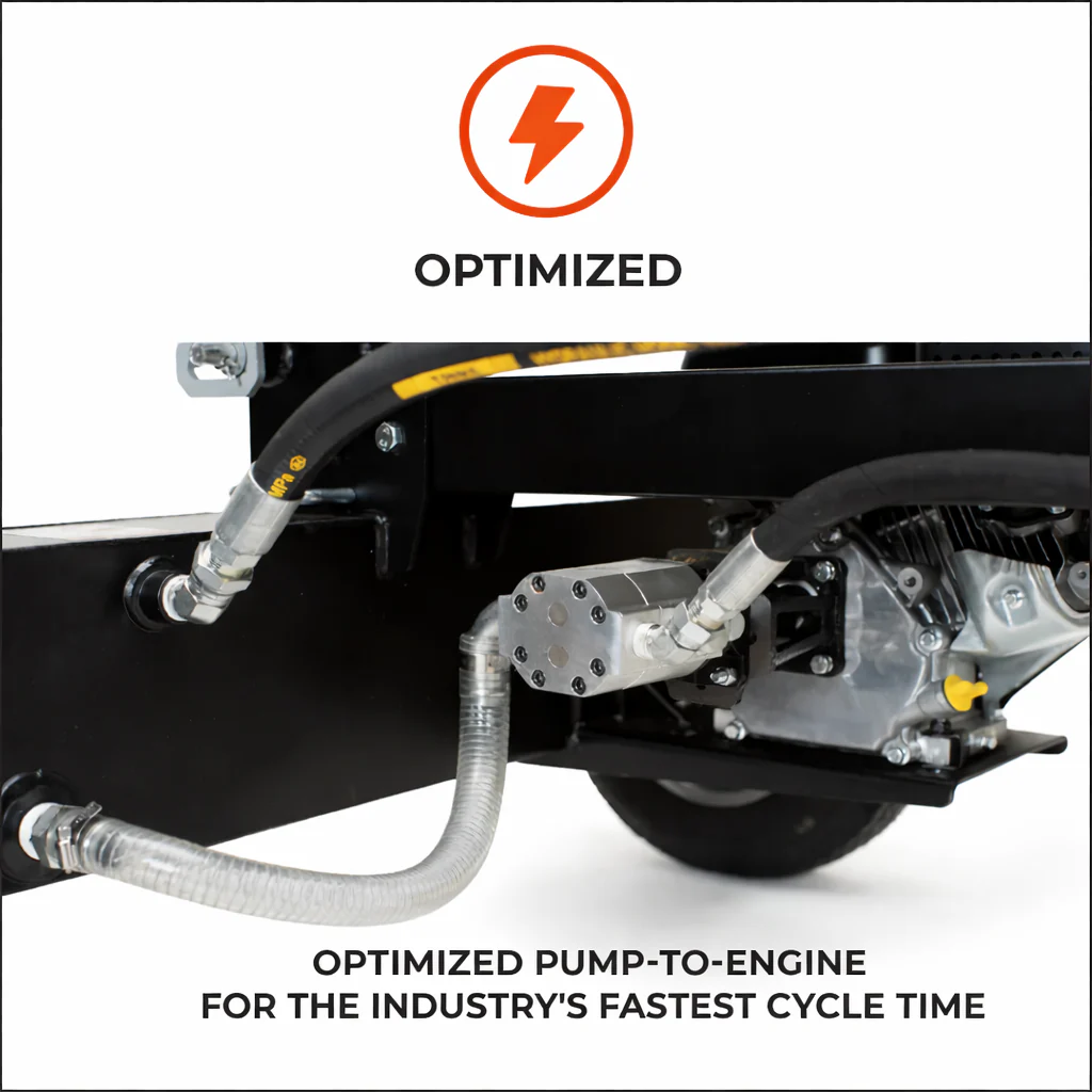 HyperSplit 25 Ton Fast Cycle Log Splitter Vertical/Horizontal 6.5 HP Briggs Engine (33-209) - Image 6
