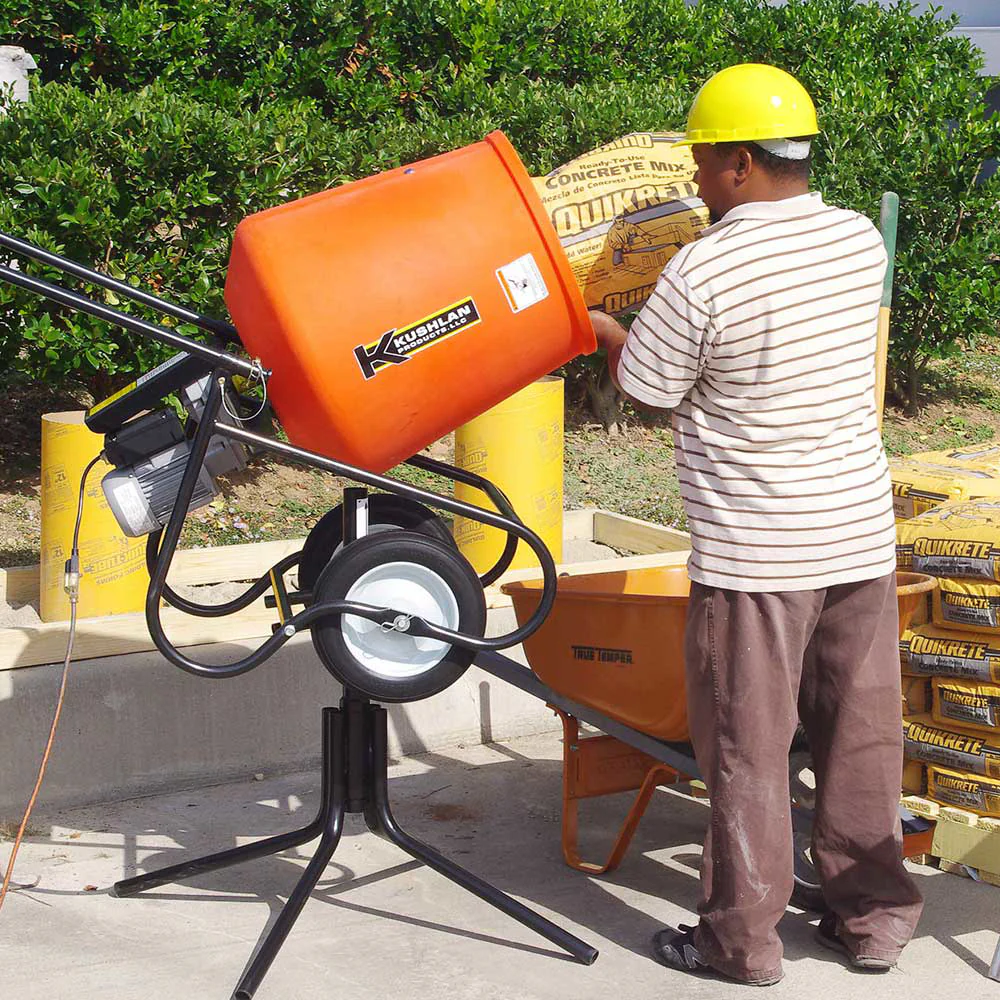 Kushlan Electric Direct Drive Cement Mixer, 3.5-Cubic ft. Drum, 3/4 HP (350DD) - Image 2