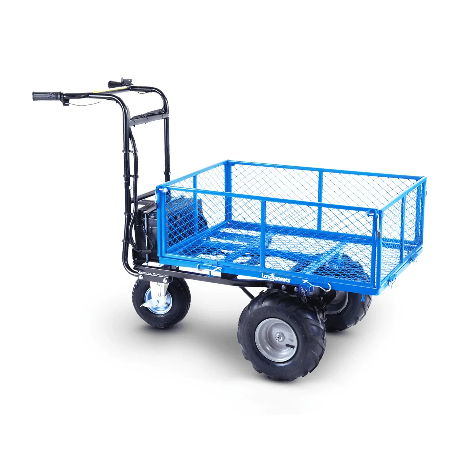 Landworks 48V 500 lb Working Capacity Self-Propelled Electric Wheelbarrow Utility Wagon Garden Cart (GUO010) - Image 3
