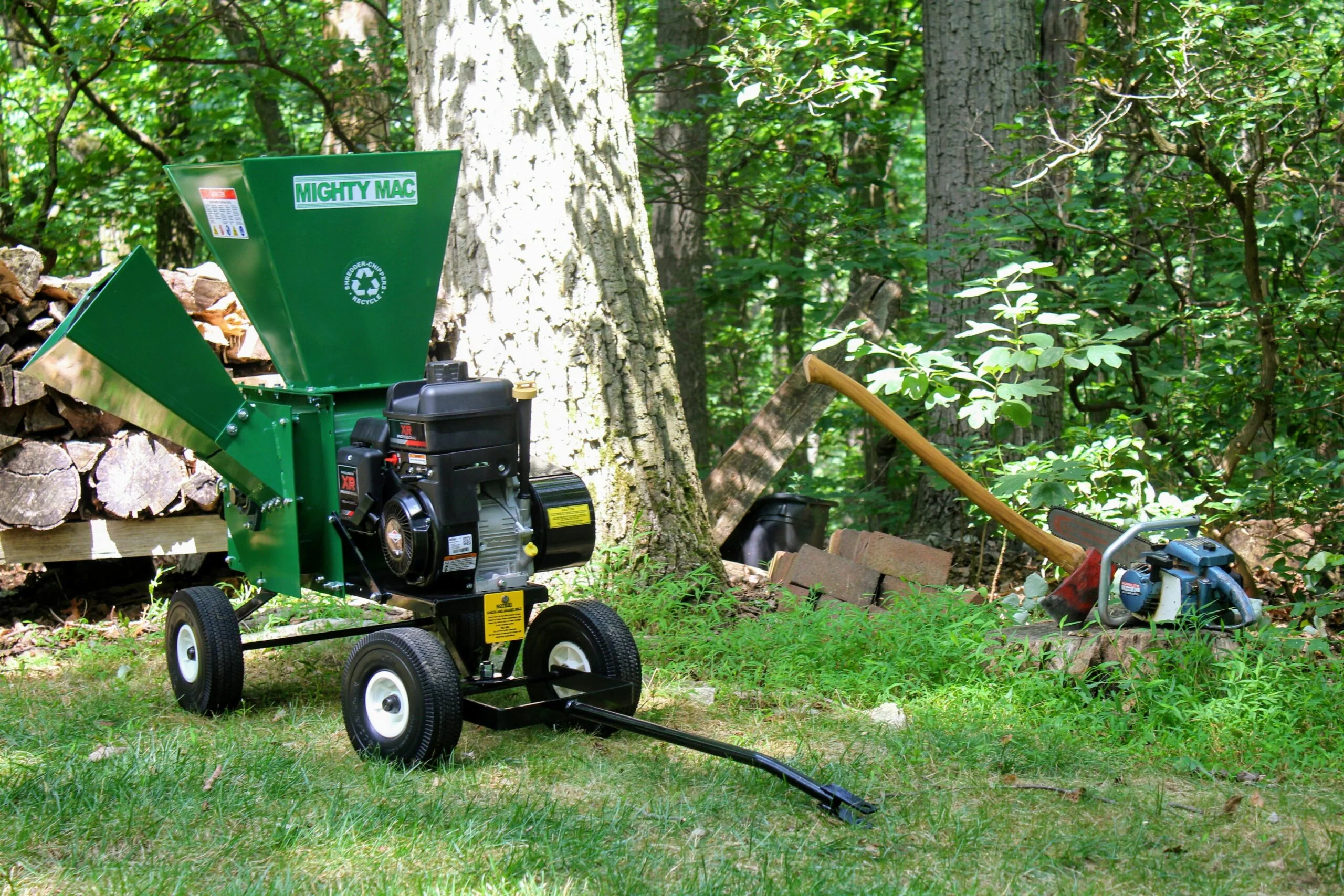 Mighty Mac™ Wood Chipper Shredder 3-1/2” Max Capacity - 7HP (12PT1100) - Image 3