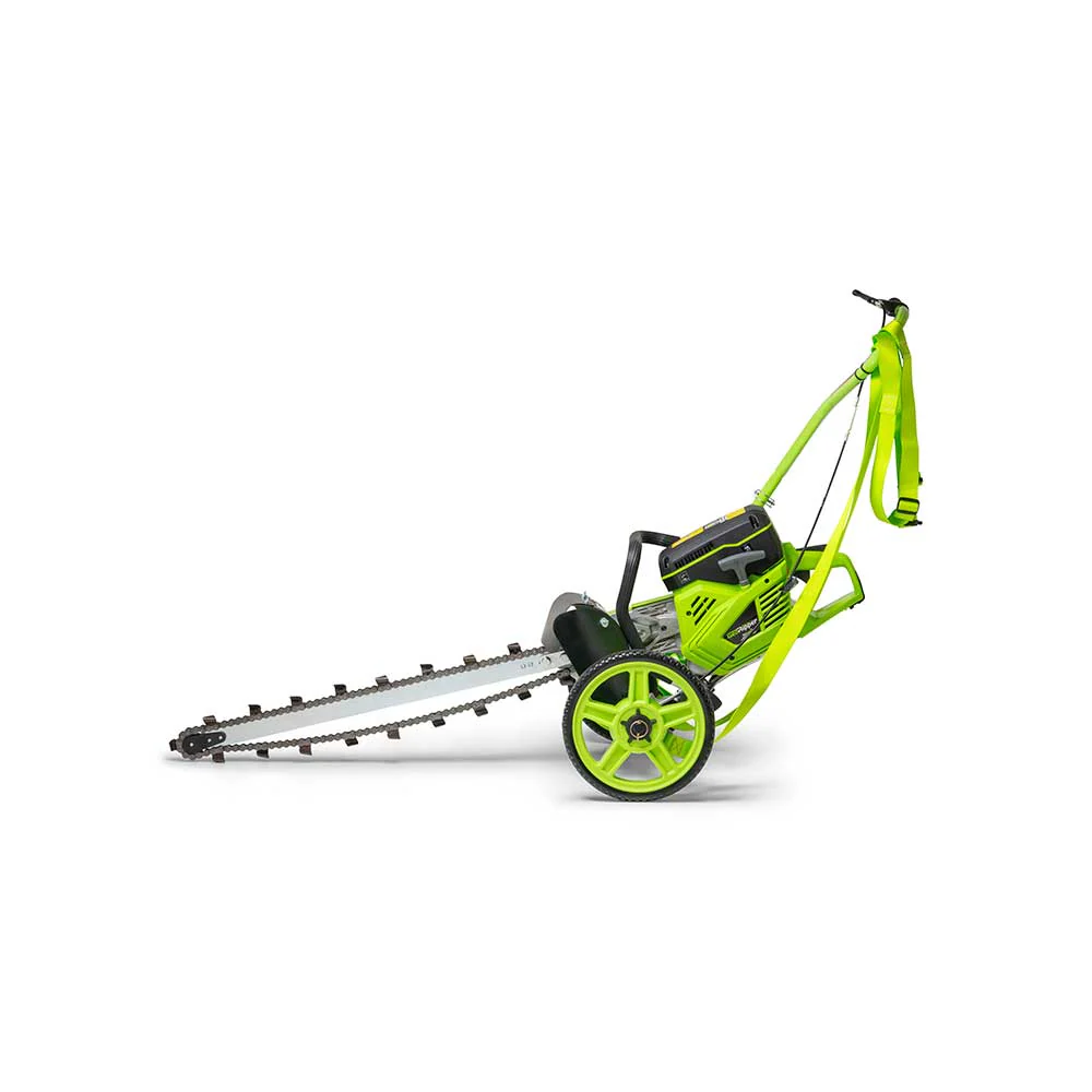 MiniTrencher™ GeoRipper 4.7HP 2-Stroke Engine 27-In. Max. Depth Mini Trencher w/ EZ Kart (GR727) - Image 4