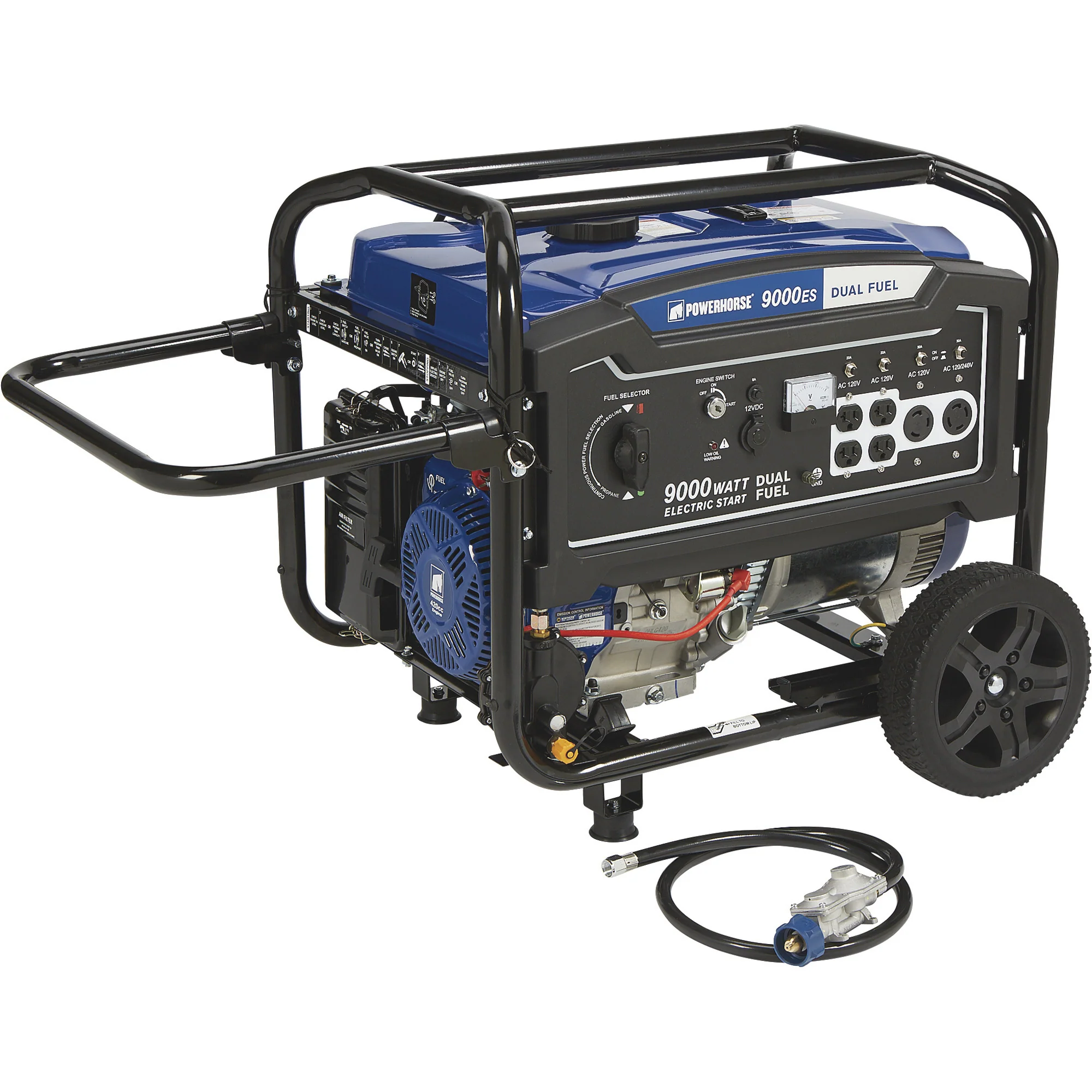 Powerhorse Portable Generator — 9000 Surge Watts, 7250 Rated Watts Electric Start (750133) - Image 4