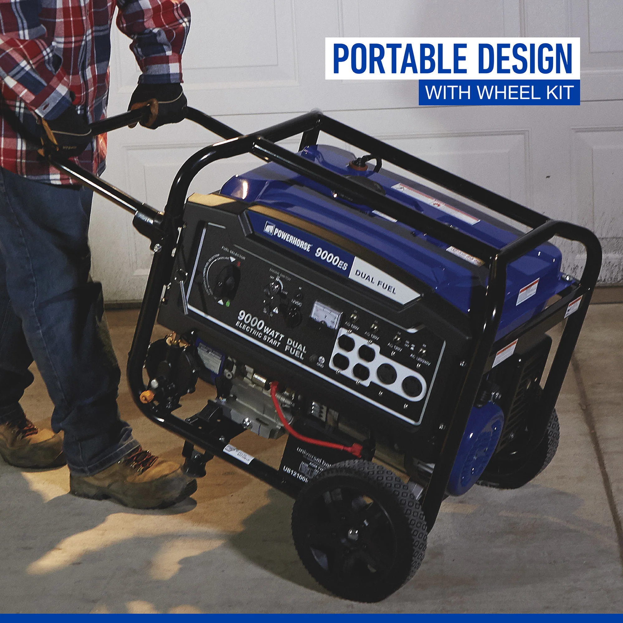 Powerhorse Portable Generator — 9000 Surge Watts, 7250 Rated Watts Electric Start (750133) - Image 8