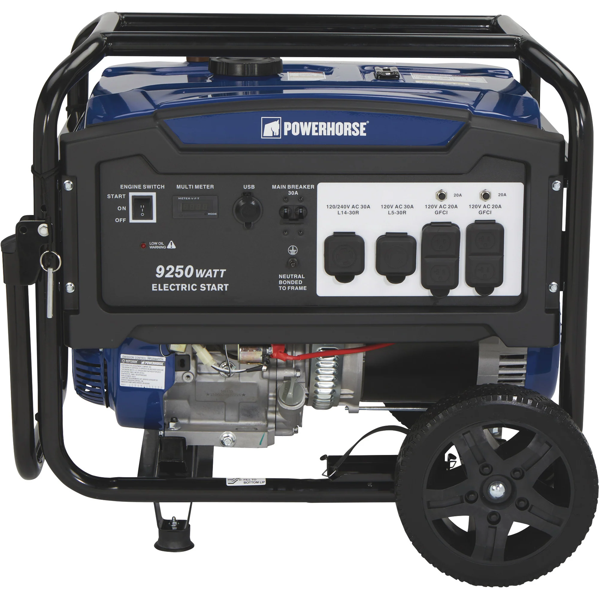 Powerhorse Portable Generator — 9250 Surge Watts, 7500 Rated Watts Electric Start (102222) - Image 5