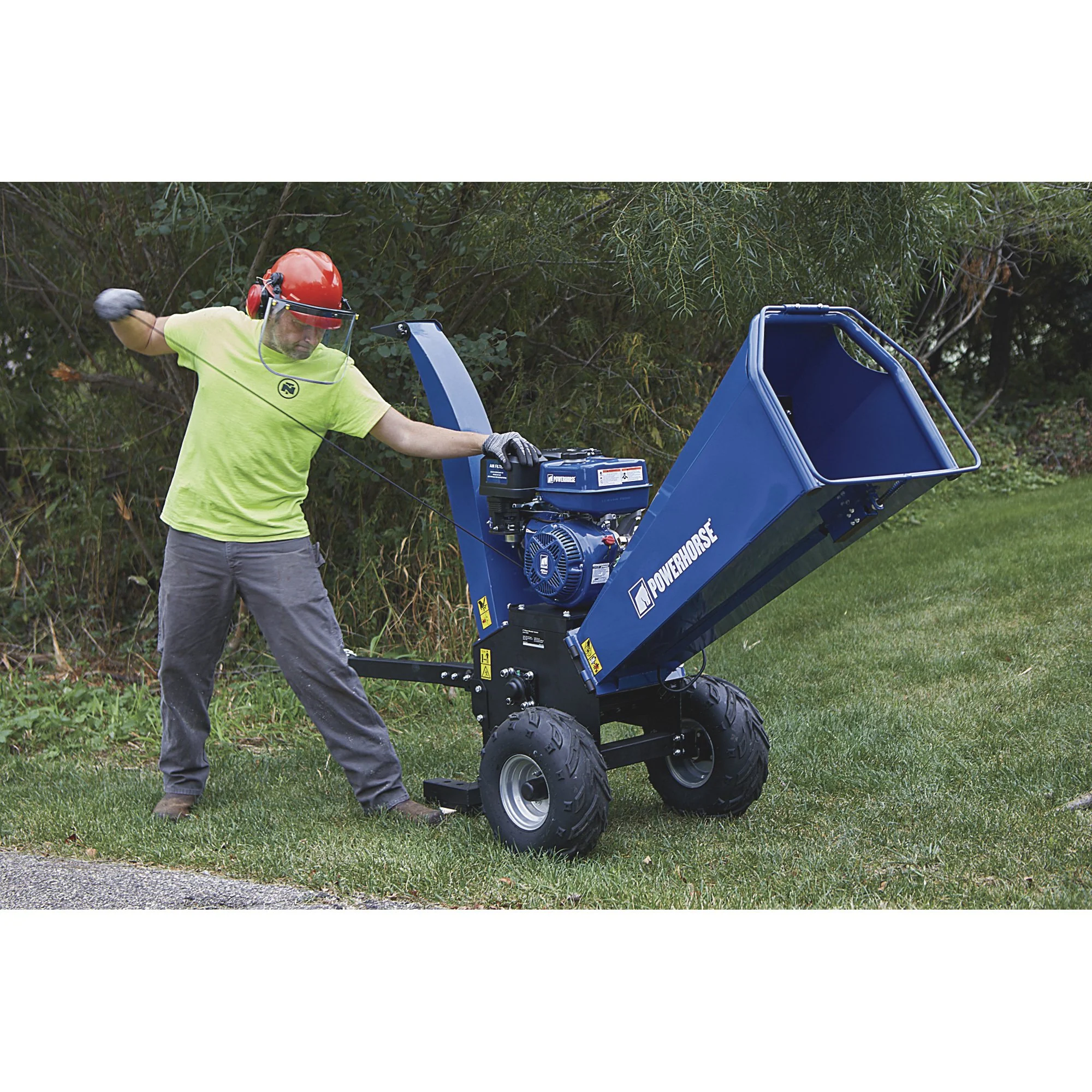 Powerhorse Towable 5in. Wood Chipper + Shredder — 420cc OHV Engine (115061) - Image 8