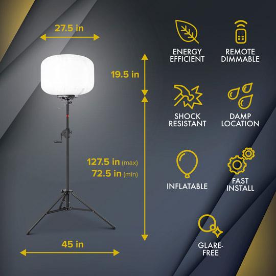 SeeDevil™ 300-Watt LED Balloon Light Kit - Image 3