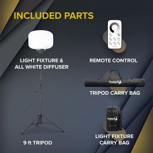 SeeDevil™ 300-Watt LED Balloon Light Kit - Image 5