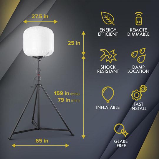 SeeDevil™ 700-Watt LED Balloon Light Kit - Image 5