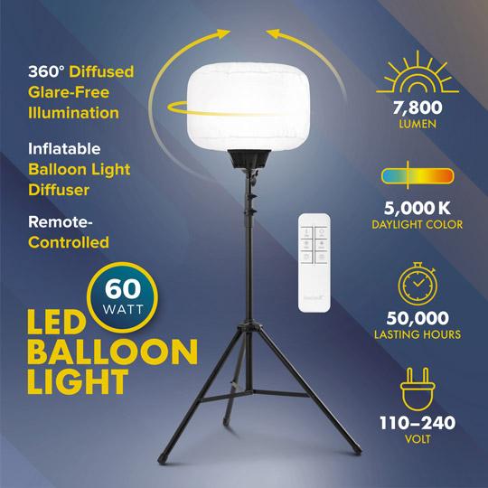 SeeDevil™ 60-Watt Balloon Light Kit - Image 5