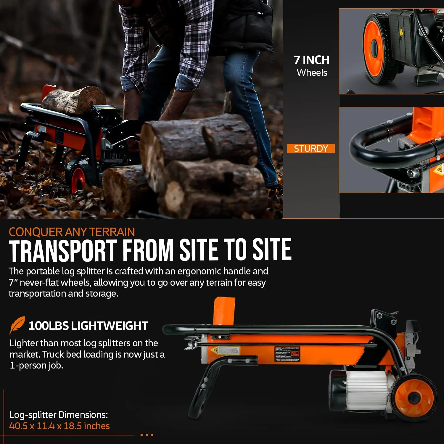SuperHandy 6 Ton Electric Log Splitter (GUT065) - Image 12