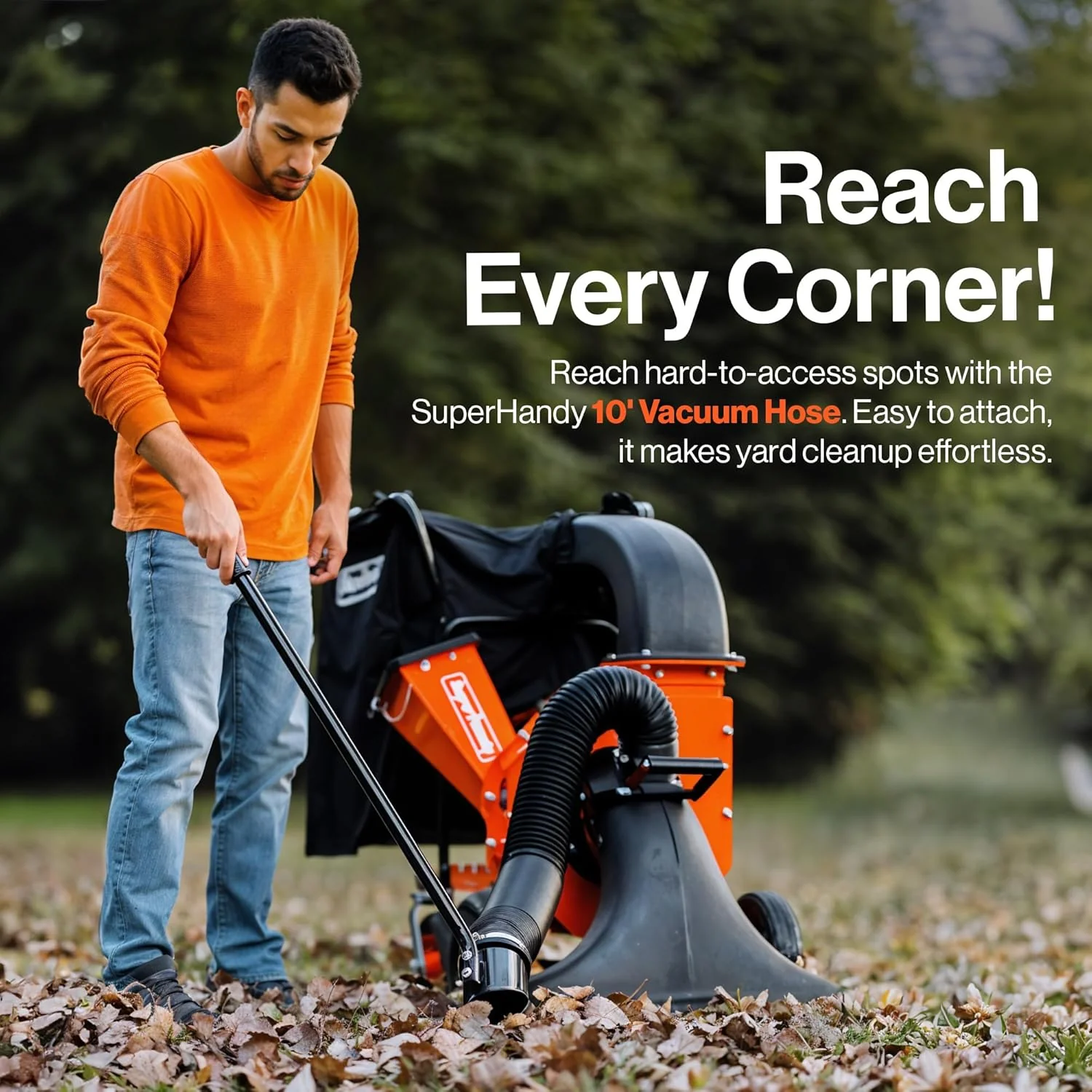 SuperHandy Leaf Vacuum Wood Chipper Mulcher 2" Branches Gas 7HP (GUO128) - Image 6