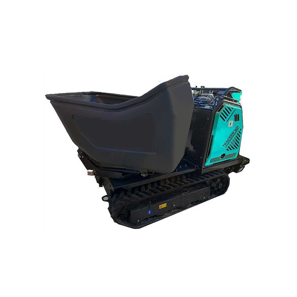 Tracker 1624 Tracked Concrete Buggy 16 Cu. Ft. Swivel Dump Poly Bucket (GPE211008)