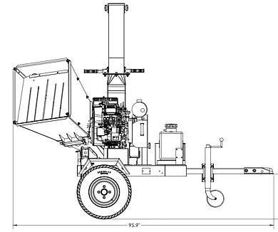 YardBeast (6525CRX) V-Twin 750cc 23HP 6.5" Commercial Wood Chipper, The King (6525CRX) - Image 11